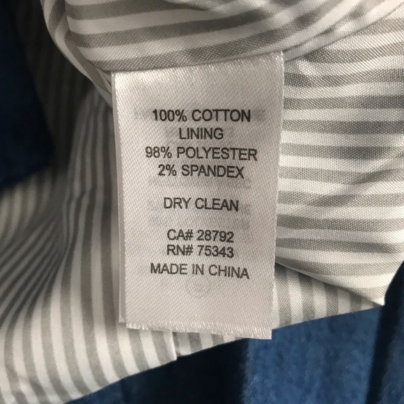 500 Maison Cinqcent Denim Puff Sleeve Blazer Jacket Medium NWOT Cropped - Picture 10 of 12